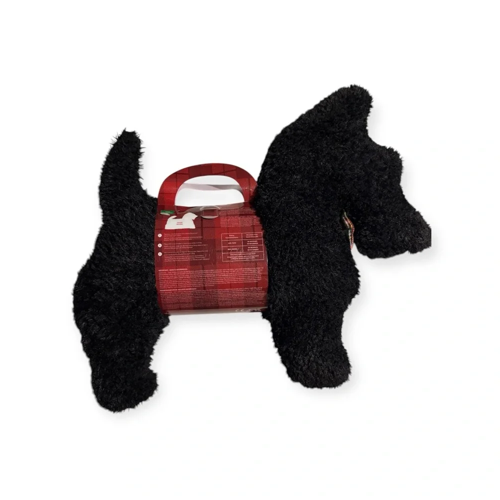 Black Scotty Dog Comfort HEAT PACK Plush Sherpa Pillow Scottish Terrier - Picture 2 of 6